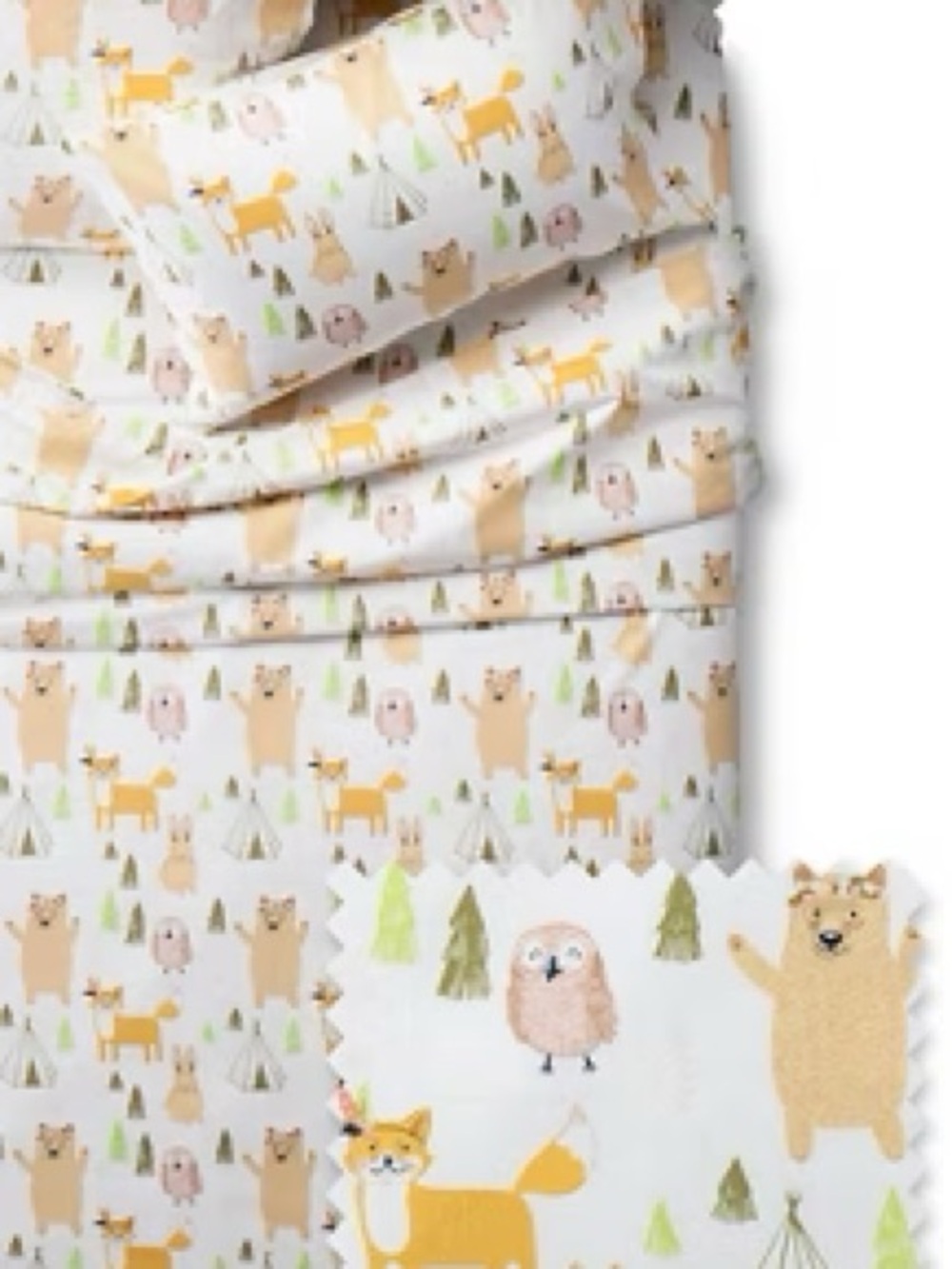 Pillowfort Woodland Whimsy microfiber sheet set- brushed for softness Twin Set